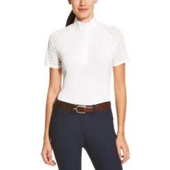 Ariat Aptos Vent Short Sleeve Ladies Show Shirt -Equestrian Equipment Store 10019314 c1172