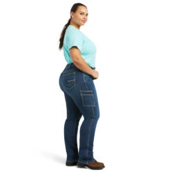 Ariat Rebar Riveter Straight Leg Ladies Jeans - Plus Size -Equestrian Equipment Store 10039143 c1131 alt3