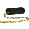 Jacks Lead Flat Nylon With 24 Inch Solid Brass Chain