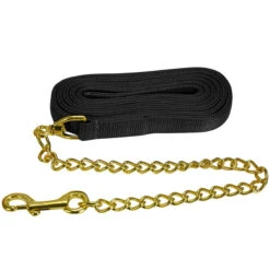 Jacks Lead Flat Nylon With 24 Inch Solid Brass Chain 19 Jacks Lead Flat Nylon With 24 Inch Solid Brass Chain -Equestrian Equipment Store 1140 c1105 bcf41ebd 2e87 4e4b 9314 45121db855ea