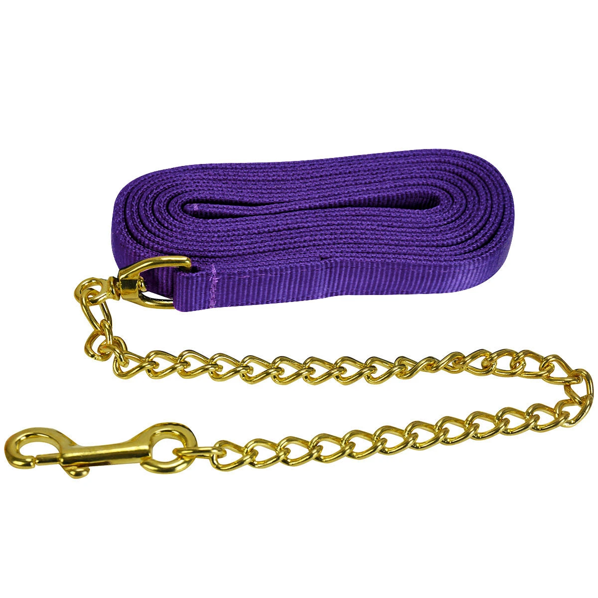 Jacks Lead Flat Nylon With 24 Inch Solid Brass Chain 2 Jacks Lead Flat Nylon With 24 Inch Solid Brass Chain - Image 2