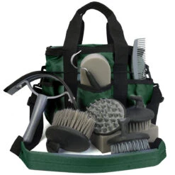 Zipper Lid Grooming Tote Bag With 10 Pc Tool Set 11 Zipper Lid Grooming Tote Bag With 10 Pc Tool Set -Equestrian Equipment Store 164831 c1129
