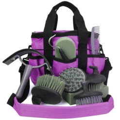 Zipper Lid Grooming Tote Bag With 10 Pc Tool Set 12 Zipper Lid Grooming Tote Bag With 10 Pc Tool Set -Equestrian Equipment Store 164831 c1157