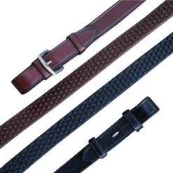 KL Select Red Barn Pebble Grip English Reins -Equestrian Equipment Store 19310kl c1109 alt1