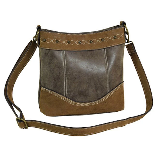 Justin Weathered Brown Crossbody Bag 1 Justin Weathered Brown Crossbody Bag