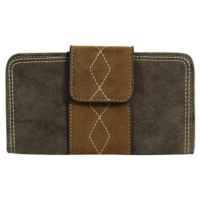 Justin Weathered Brown Ladies Wallet 5 Justin Weathered Brown Ladies Wallet - Image 5