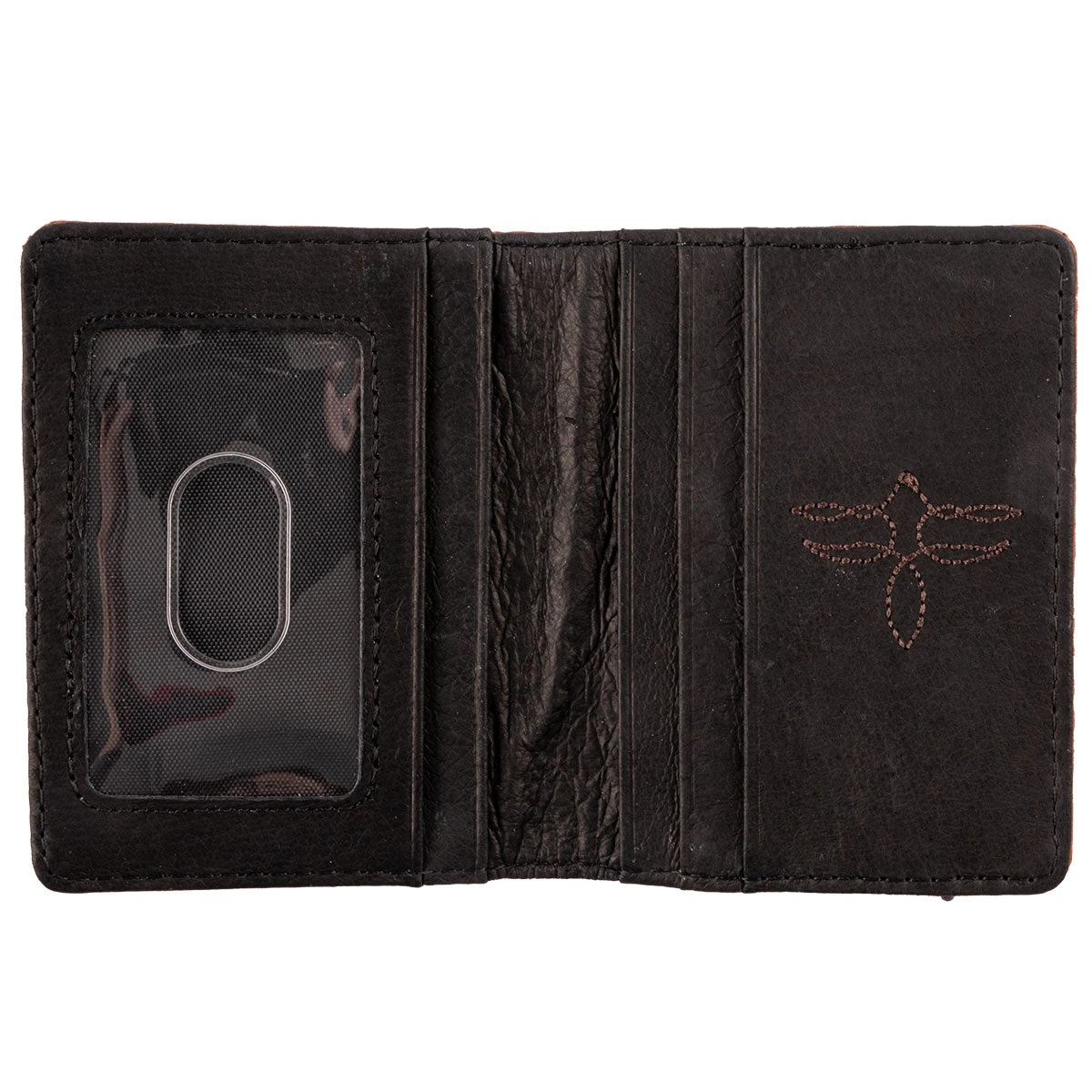 Justin Bifold Card Mens Wallet - Crisscross Stitch 2 Justin Bifold Card Mens Wallet - Crisscross Stitch - Image 2