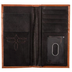 Justin Rodeo Mens Wallet - Crisscross Stitch -Equestrian Equipment Store 22054767w5 2