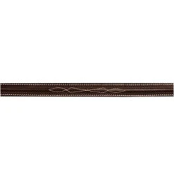 Black Oak Round Raised Fancy Stitch Standing Martingale 5 Black Oak Round Raised Fancy Stitch Standing Martingale -Equestrian Equipment Store 221301 c1109 alt1