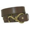 Plain Hoofpick Buckle 1.25 Inch Havana Belt