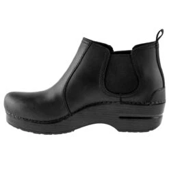Dansko Frankie Black Oiled Jodpur Style Stapled Ladies Clog -Equestrian Equipment Store 232020202 c1105 alt2