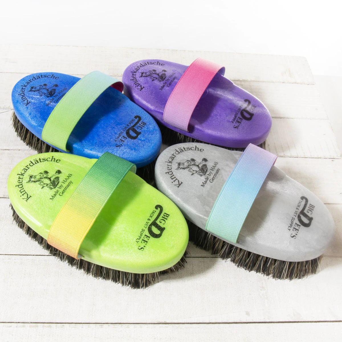 Haas Rainbow Kinderkardatsche Horse Hair Brush 1 Haas Rainbow Kinderkardatsche Horse Hair Brush