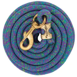 Weaver Leather Weaver Mosaic Poly Lead Rope With Solid Brass Snap 10ft -Equestrian Equipment Store 35 21mw c1157 2a29e95c dd9a 486b a601 29afe5dfebee