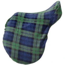 Centaur Blackwatch Plaid Fleece English Saddle Cover