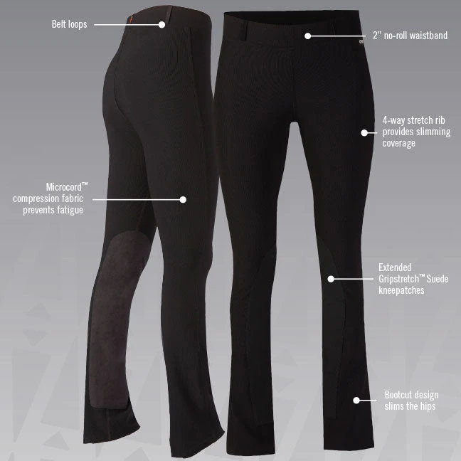 Kerrits Microcord Bootcut Extended Patch Ladies Breech Regular 3 Kerrits Microcord Bootcut Extended Patch Ladies Breech Regular - Image 3