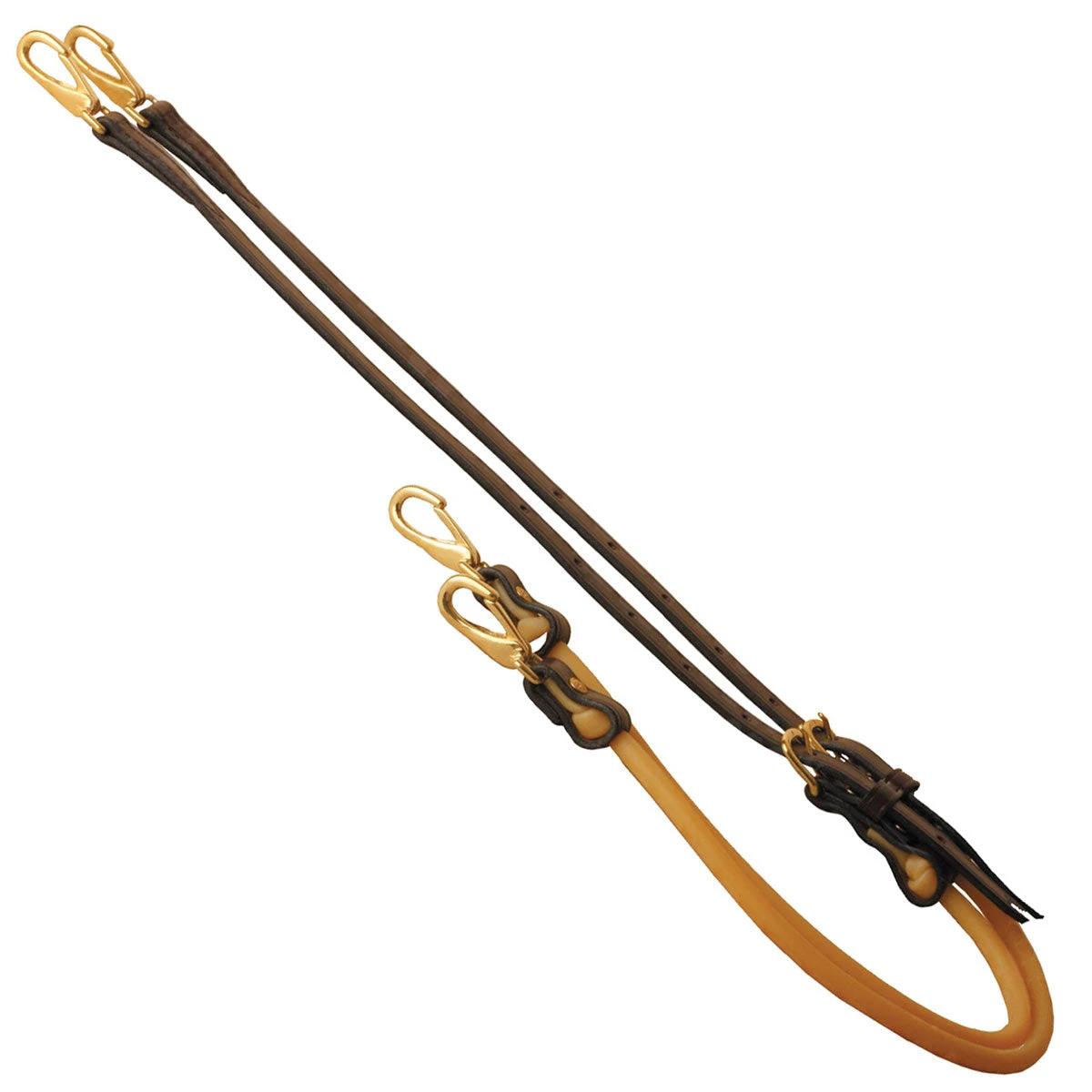 Tory Leather Side Rein With Tubing 1 Tory Leather Side Rein With Tubing