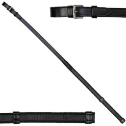 KL Select Red Barn Monkey Grip English Reins