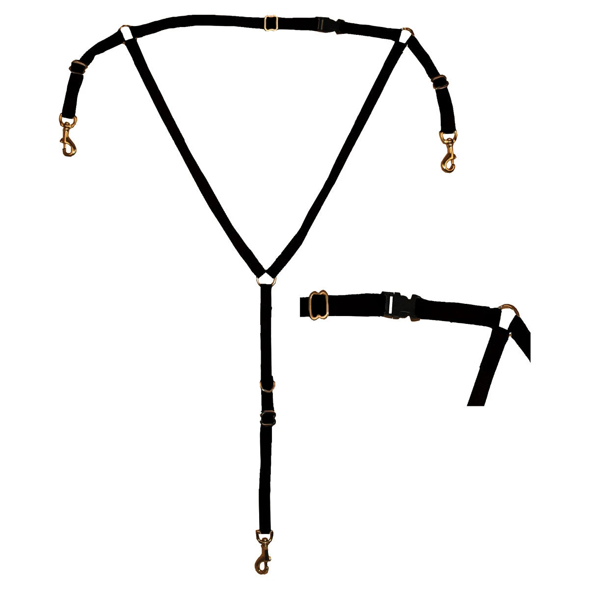 Nylon Buxton Breastcollar For Training Surcingles 1 Nylon Buxton Breastcollar For Training Surcingles