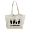Just One More Horse Canvas Tote Bag