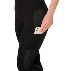 Horseware Ireland Horseware Aveen Reflective Knee Patch Ladies Tights -Equestrian Equipment Store clhrts rf c1105 alt2