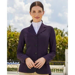 RJ Classics Harmony Mesh Ladies Show Jacket- Deep Plum -Equestrian Equipment Store hr2024 c1183 alt1
