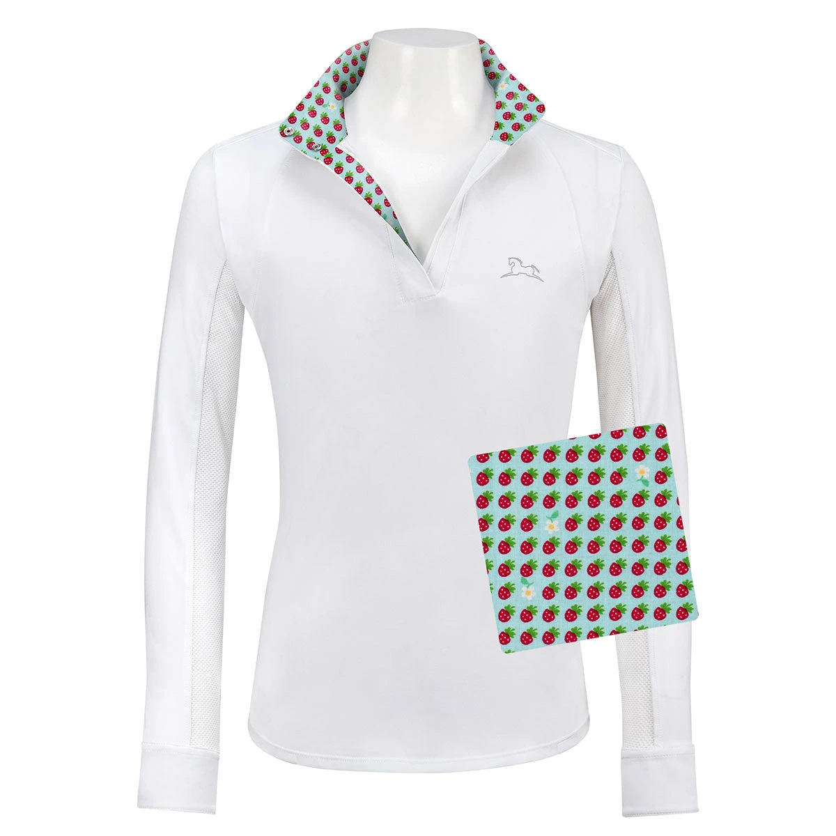 RJ Classics Maddie Jr. 37.5 LS Girls Show Shirt - Strawberry 1 RJ Classics Maddie Jr. 37.5 LS Girls Show Shirt - Strawberry