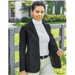 RJ Classics Melody Mesh Ladies Show Coat - Black 7 RJ Classics Melody Mesh Ladies Show Coat - Black -Equestrian Equipment Store ml2010 c1105 alt3