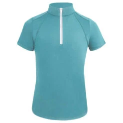 RJ Classics Sasha Jr. 37.5 Short Sleeve Girls Quarter Zip -Equestrian Equipment Store saj54 c1168 alt1