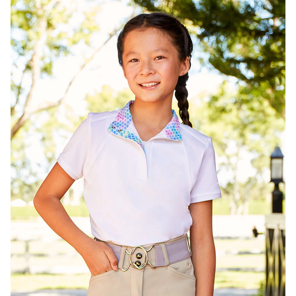 RJ Classics Sadie Jr. 37.5 SS Girls Show Shirt - Mermaid 2 RJ Classics Sadie Jr. 37.5 SS Girls Show Shirt - Mermaid - Image 2
