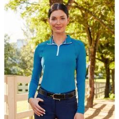 RJ Classics Sienna 37.5 Long Sleeve Ladies Quarter Zip -Equestrian Equipment Store sn549 c1130 alt1