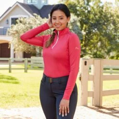 RJ Classics Sienna 37.5 Long Sleeve Ladies Quarter Zip -Equestrian Equipment Store sn549 c1178 alt1